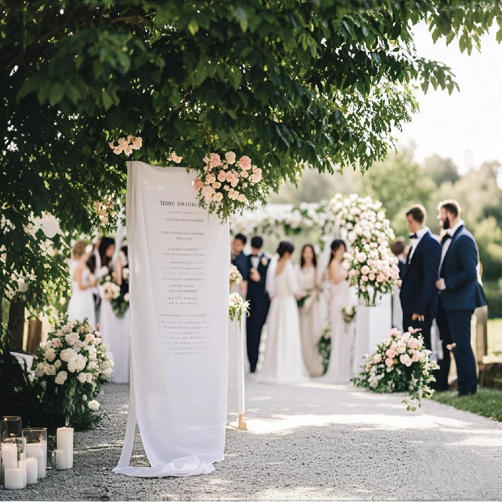 Elowen Linen Wedding Banner