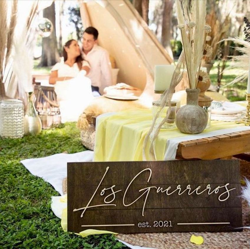 Established Sign - Benutzerdefinierter Familienname