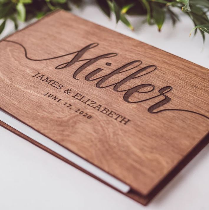 Gästebuch aus Holz