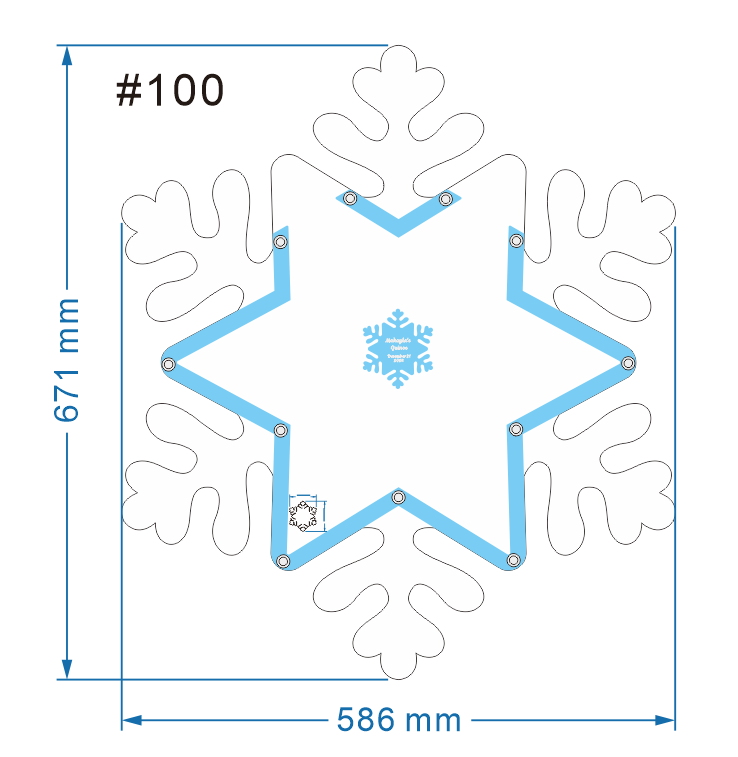 Schneeflocken-Gästebuch