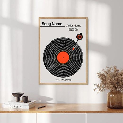Musikerinnerungen Individuelle Vinyl-Leinwand 