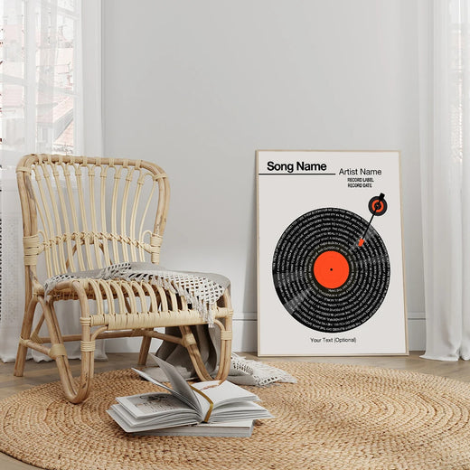 Musikerinnerungen Individuelle Vinyl-Leinwand 