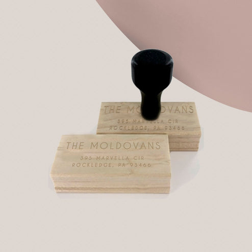 Moderner Rücksendeadressenstempel