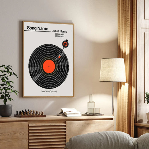 Musikerinnerungen Individuelle Vinyl-Leinwand 