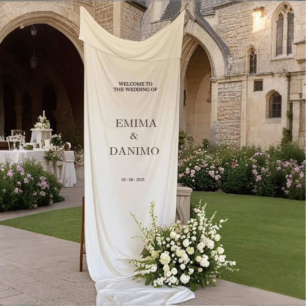 Elowen Linen Wedding Banner