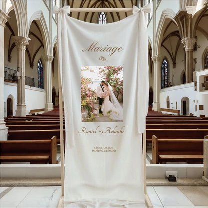 Elowen Linen Wedding Banner