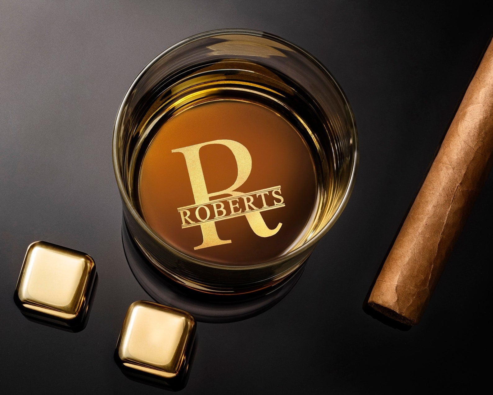 Individuelles Whiskyglas – Bodengravur