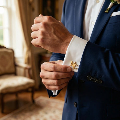 Personalized Initial Cufflinks