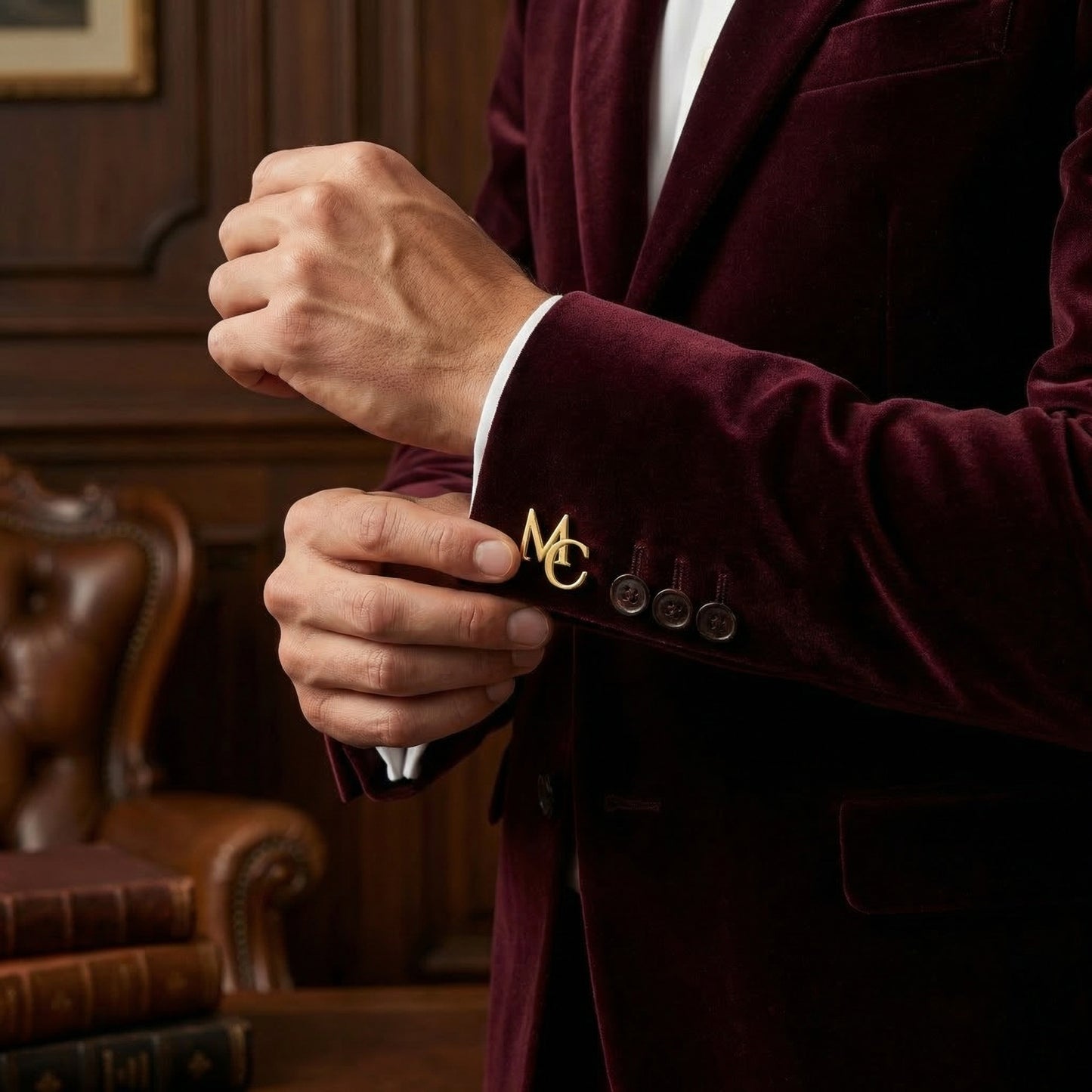 Personalized Initial Cufflinks