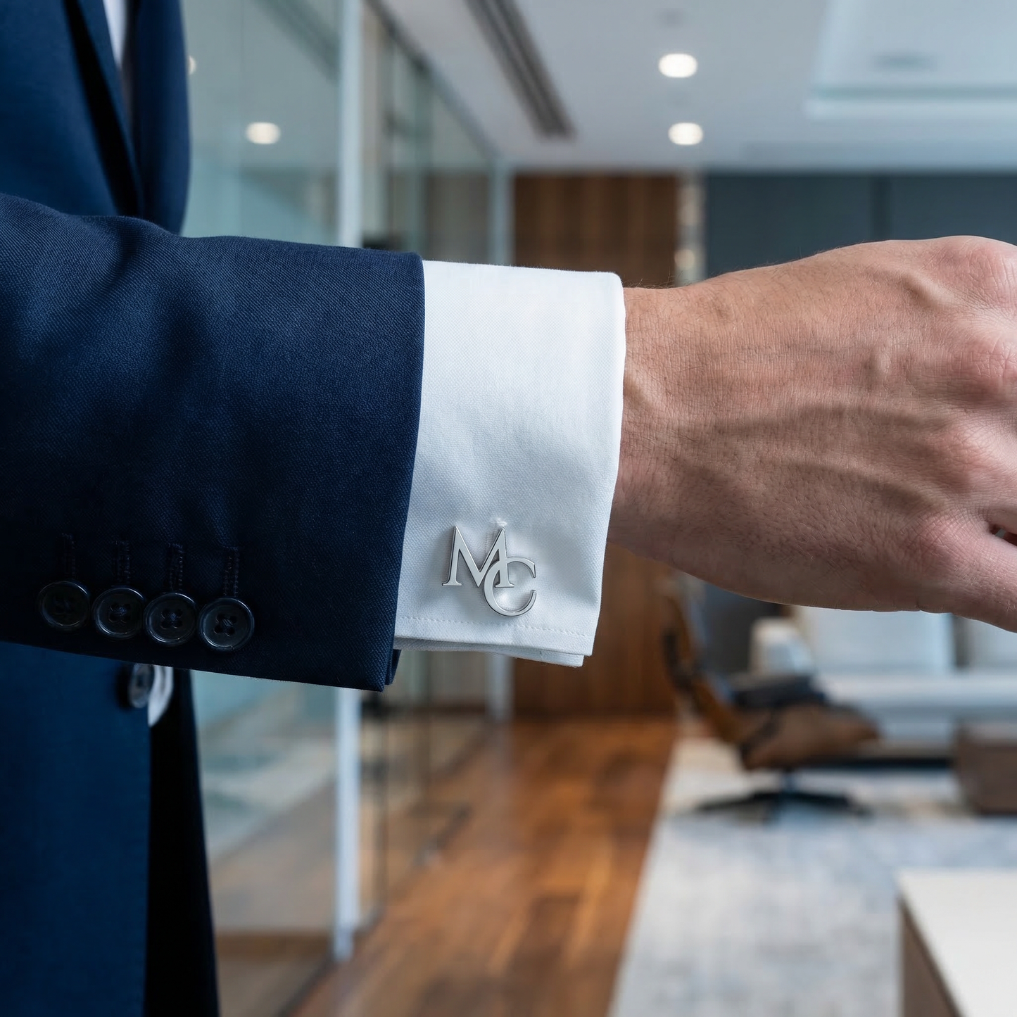 Personalized Initial Cufflinks