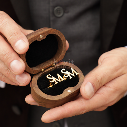 Manschettenknöpfe mit Initialen