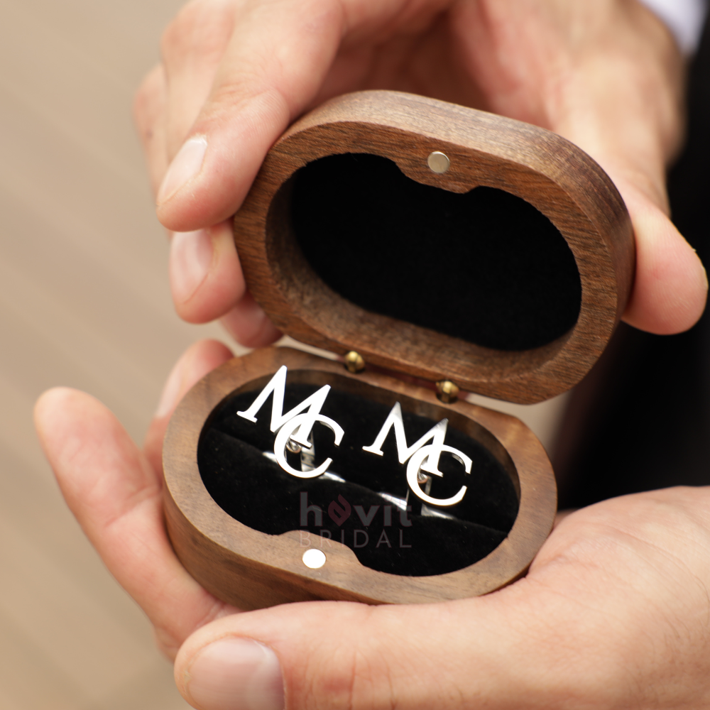 Manschettenknöpfe mit Initialen