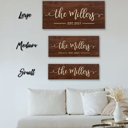 Established Sign - Custom Family Name