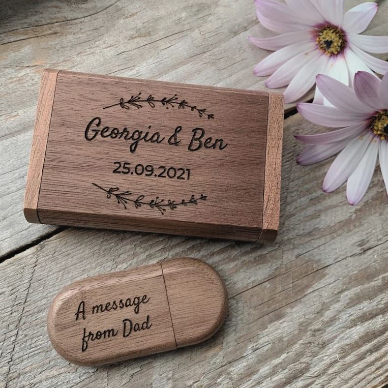 USB-Stick aus Holz 