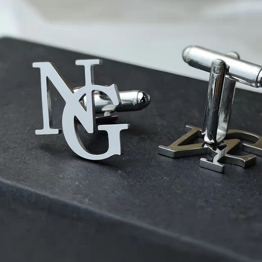 Initials cufflinks (Buy 2 Get 3)