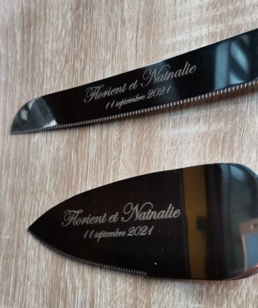 Hochzeitstortenmesser- und -heber-Set