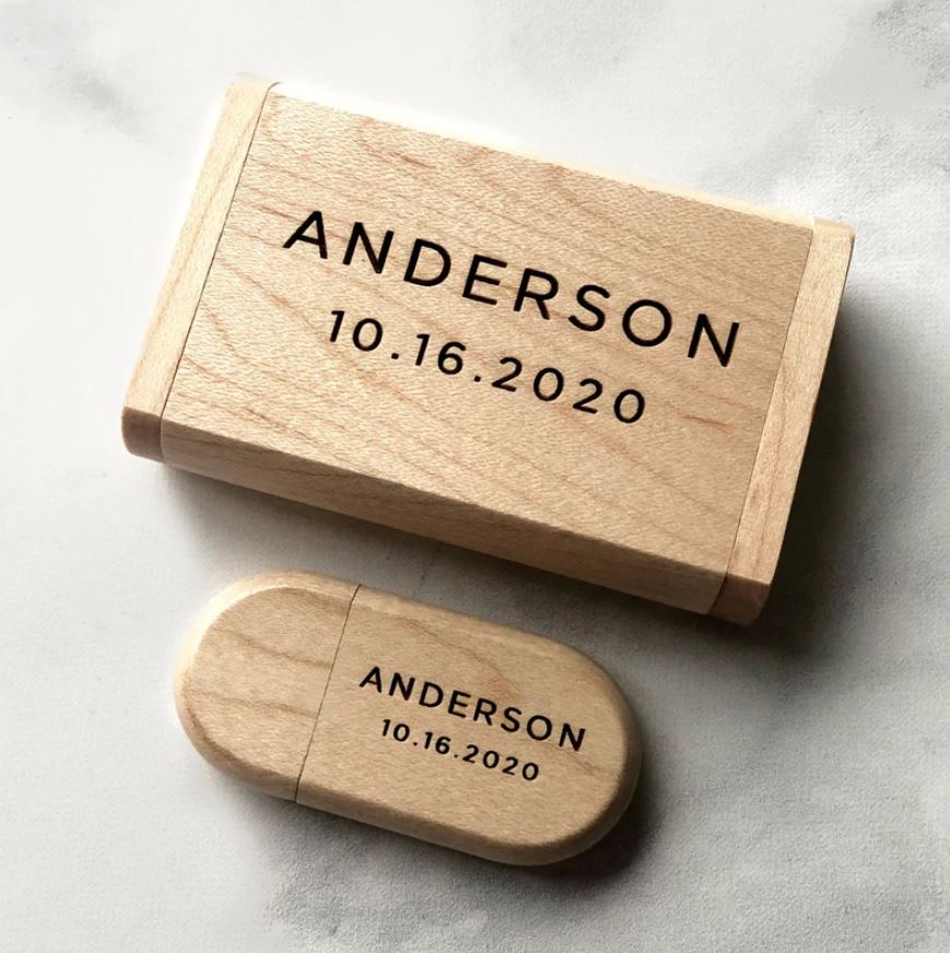 USB-Stick aus Holz 