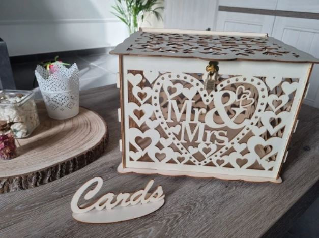 Hochzeitskartenbox - Rustikales Design