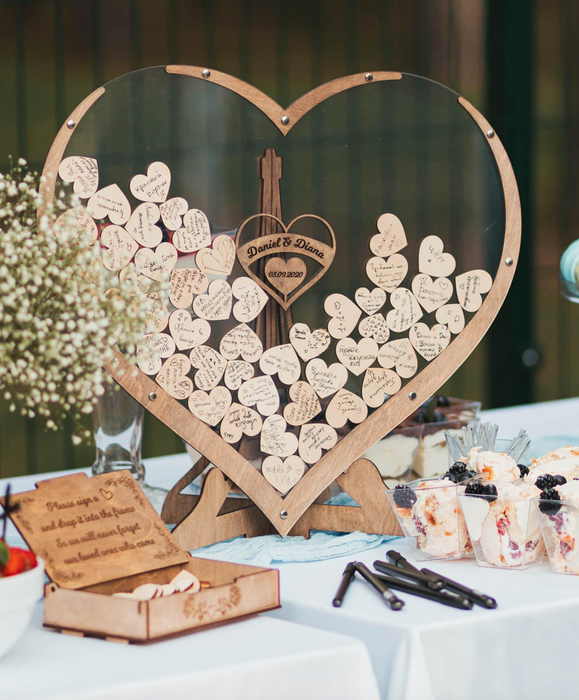 60 Hearts Guestbook